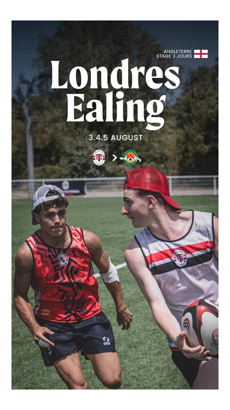 3 dias Rugby Camp - Londres 3-5 de agosto 2026 | Stade Toulousain