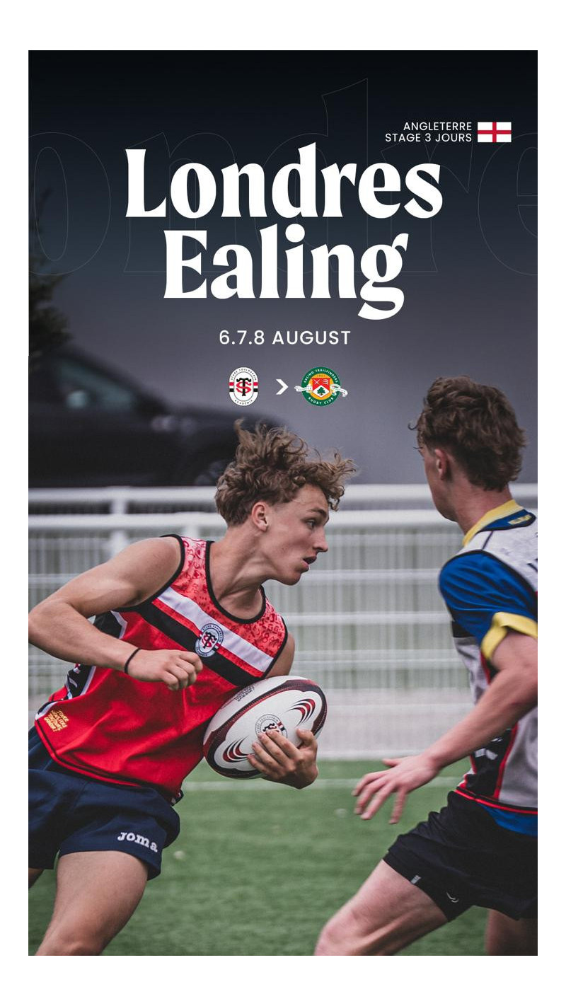 3 dias Rugby Camp - Londres 6-8 de agosto 2026 | Stade Toulousain