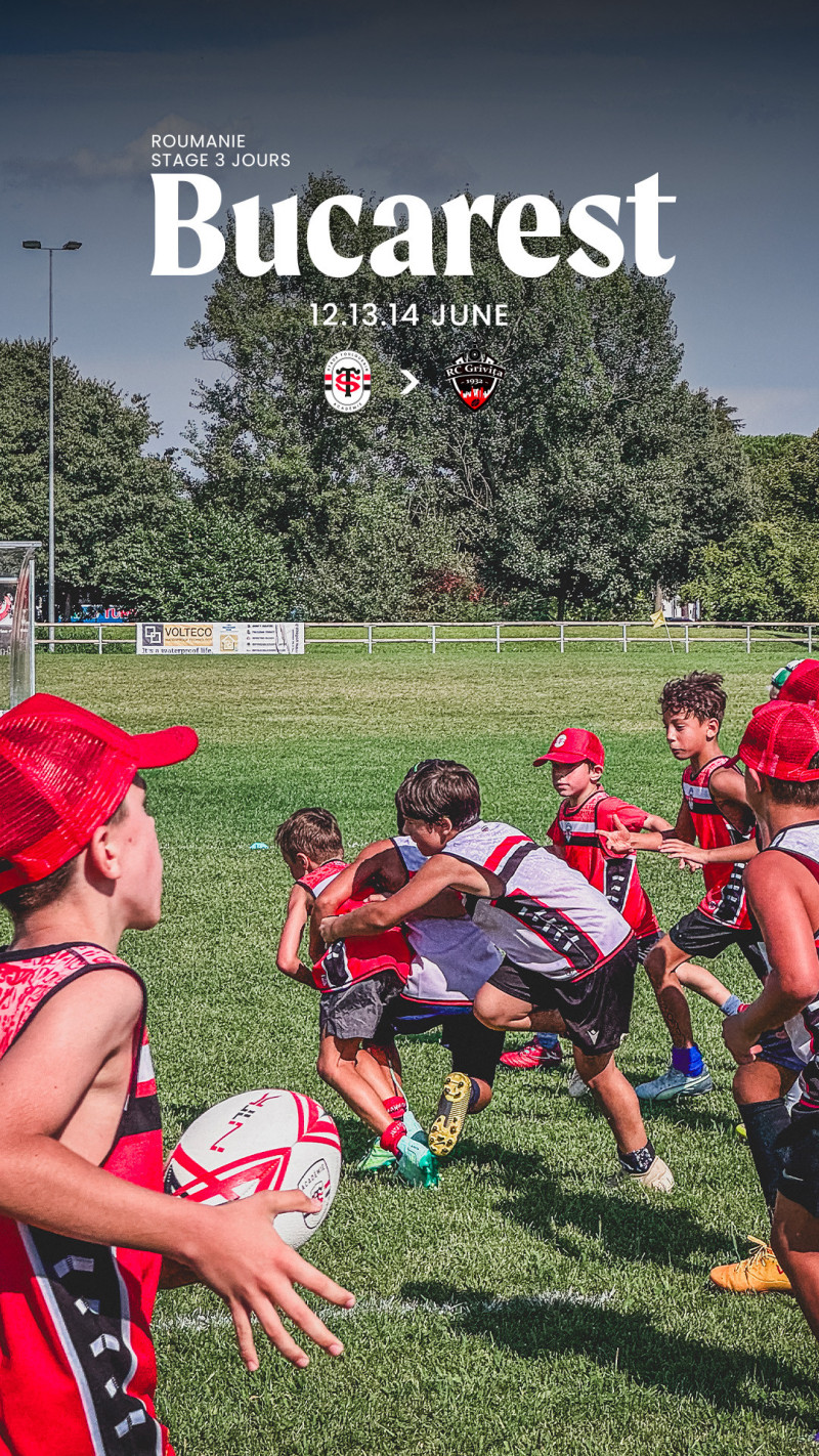 Stage Rugby 3 jours à Bucarest - Juin 2026 | Stade Toulousain