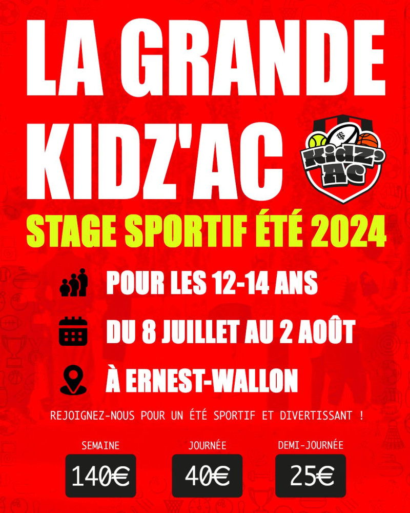 KidZ'Ac - Semaine - Juillet 2024 | Stade Toulousain