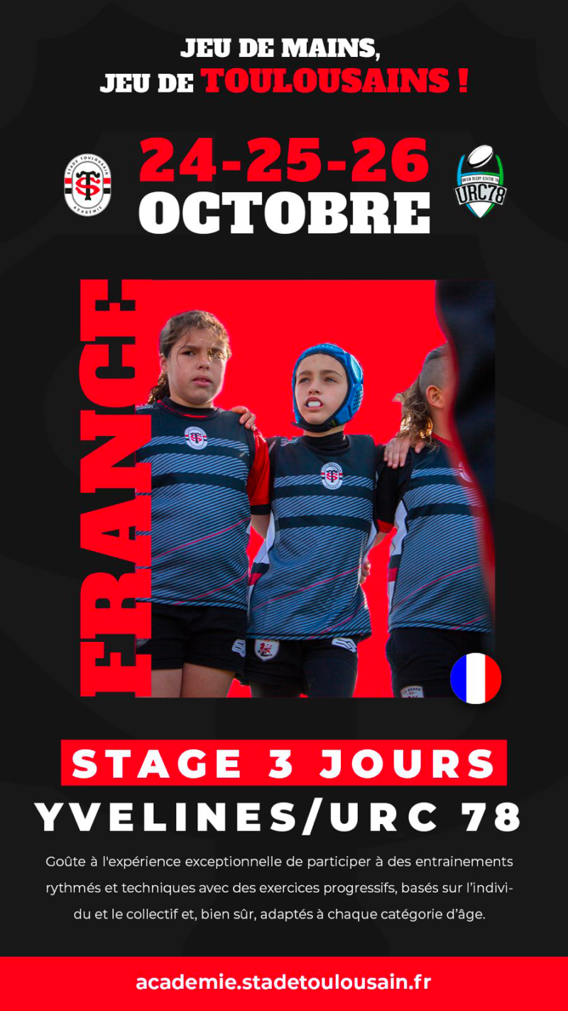 Stage Rugby 3jours - Yvelines - octobre 2024 | Stade Toulousain