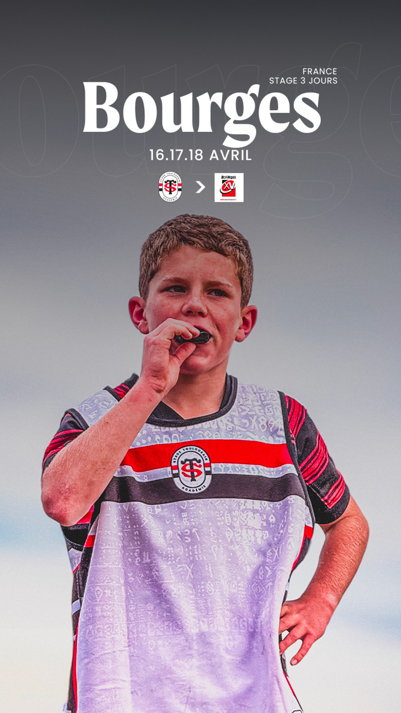 3 días rugby camp - Bourges Abril 2026 | Stade Toulousain