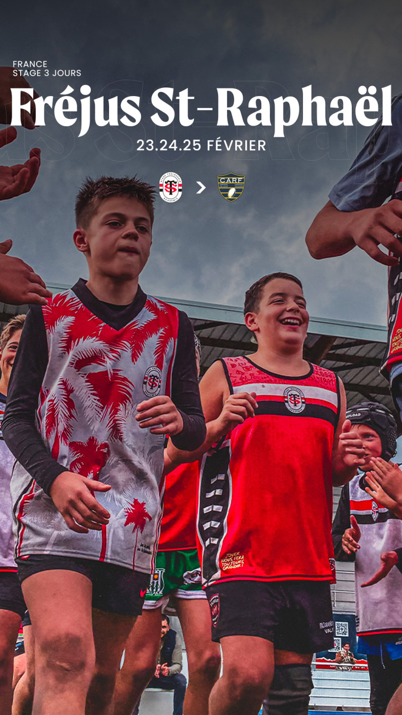 3 días rugby camp | Fréjus - Saint-Raphaël - Febrero 2026 | Stade Toulousain