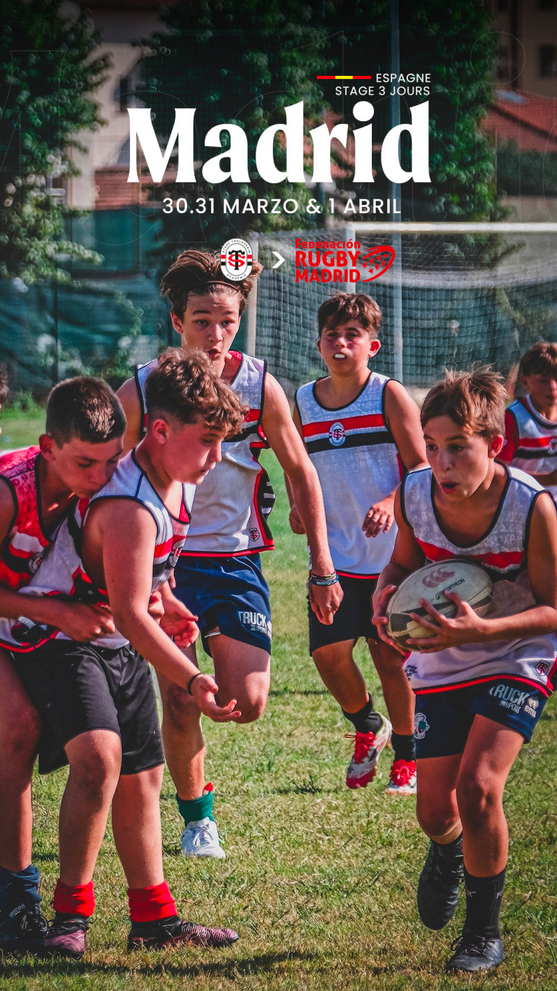 3 días rugby camp - Madrid, marzo 2026 | Stade Toulousain