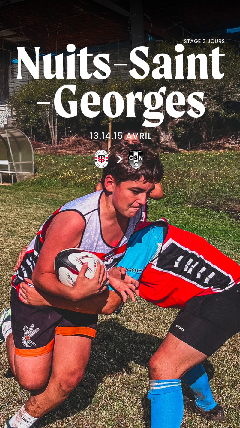 3 días rugby camp - Nuits-Saint-Georges Abril 2026 | Stade Toulousain