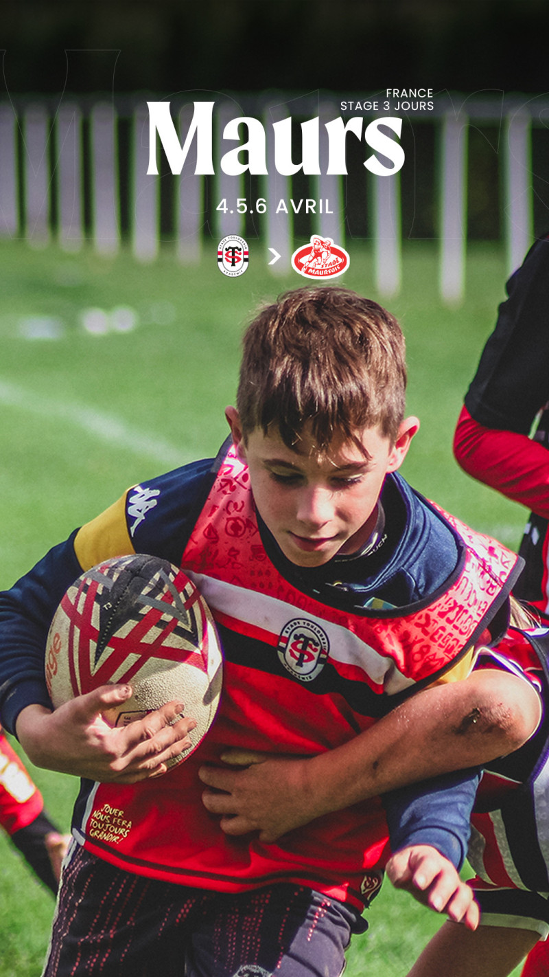 Stage Rugby 3 jours - Maurs - 4-5-6 - Avril 2026 | Stade Toulousain
